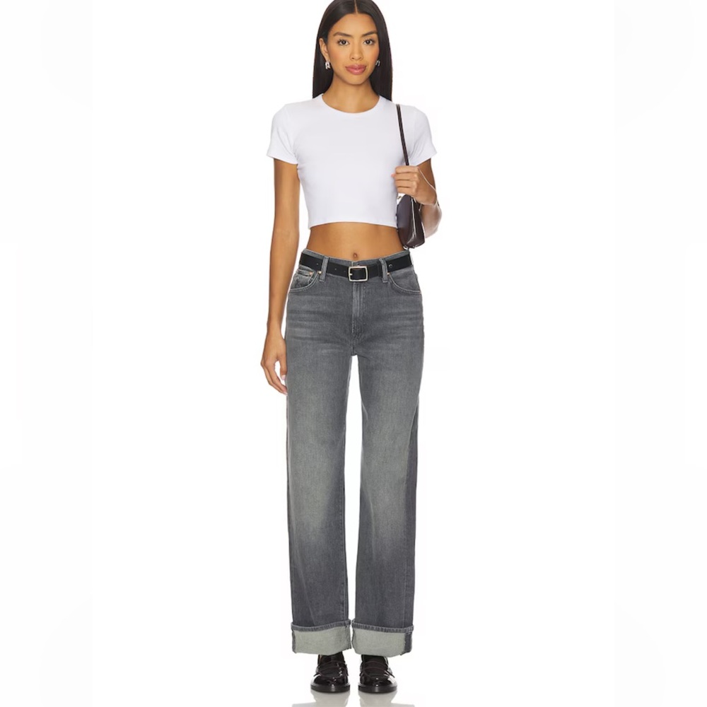 Mother The Dodger Skimp Cuff Jeans in Moshpit Memories, size 27, NWT